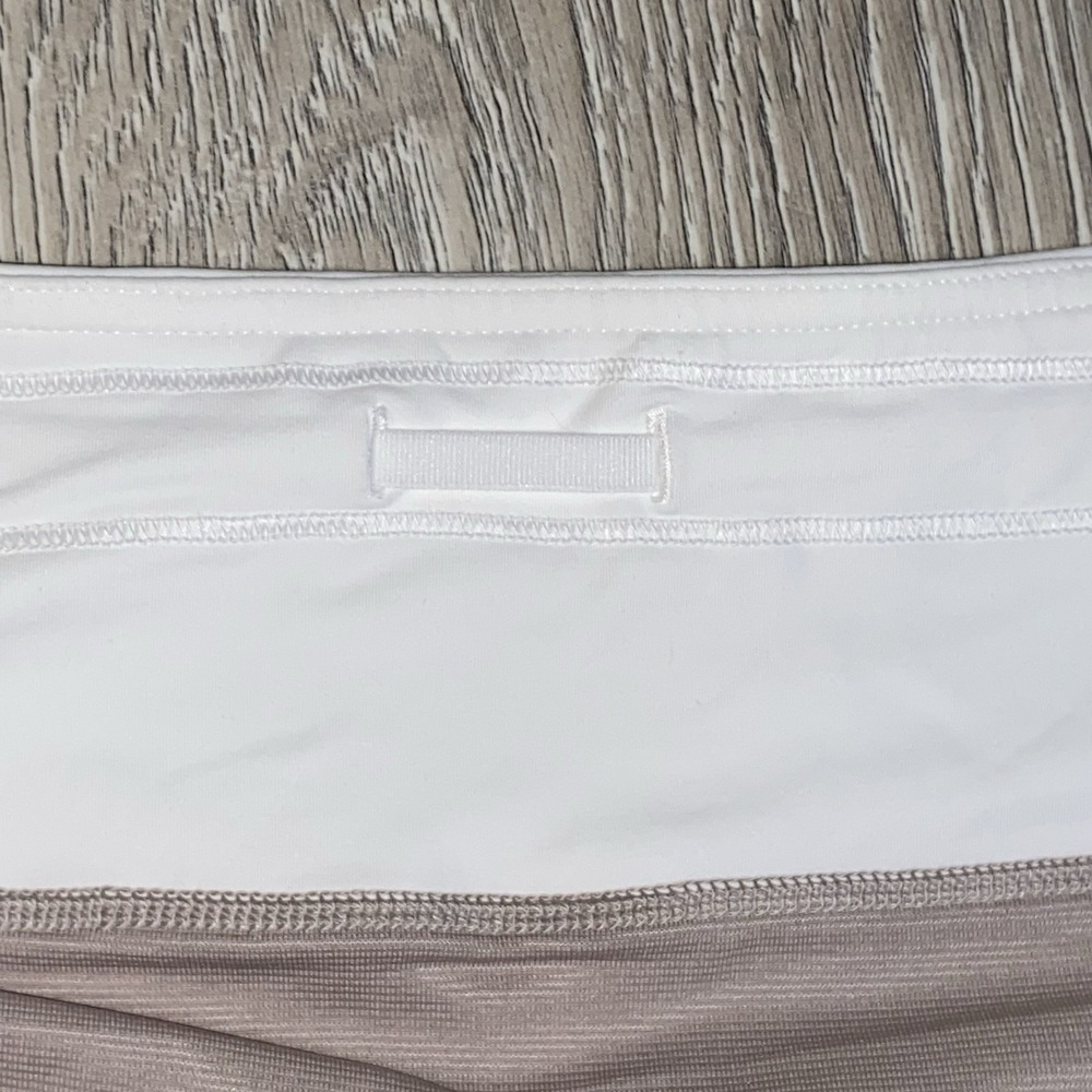 LULULEMON Womens Speed Up Lined Stretch Running Pocket Shorts White Sz‎ 14 - Picture 8 of 11